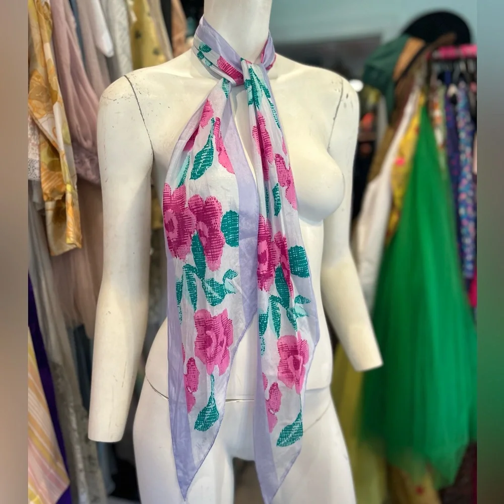 Vintage Vera Floral Scarf